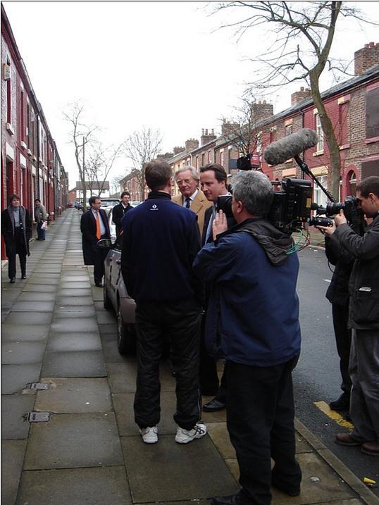 David Cameron at the Welsh Streets in 2006